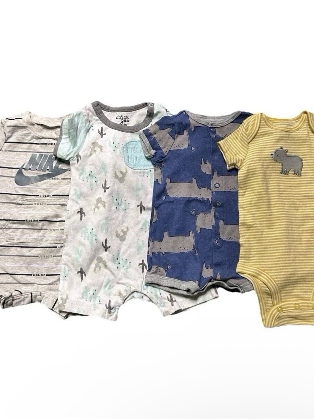 Baby Boy Summer Clothing Rompers Nike Bodysuit Size 0-3 Months
